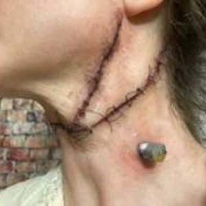 SFX prosthetic Gash Cut Wound