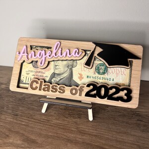 Money Holder for Graduation | Gift for 2023 | Personalized Graduation Gift | Custom Cash Holder | Custom Graduation Gift