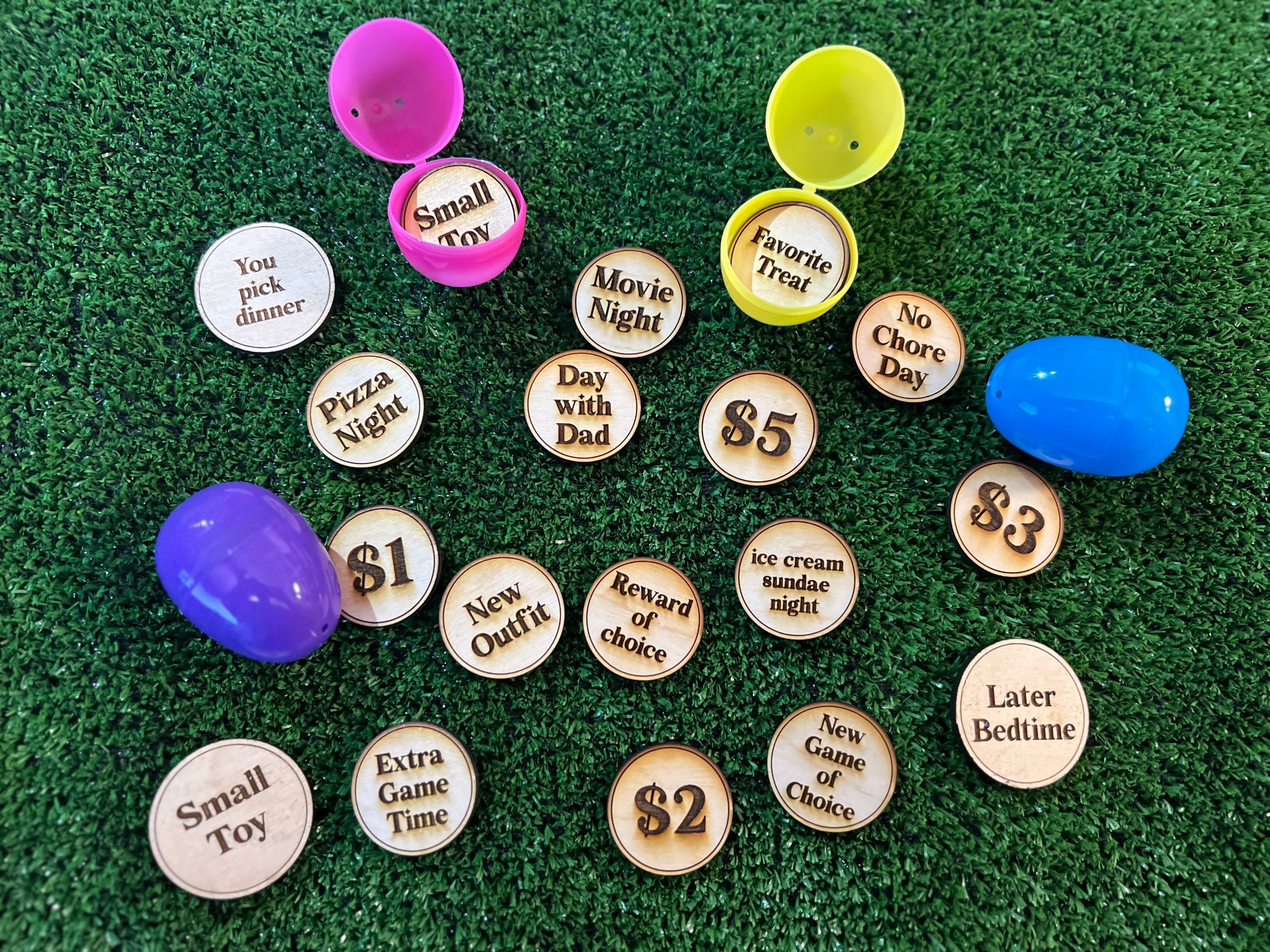 Easter Egg Reward Tokens SVG File | Egg Fillers | Redeemable Easter ...