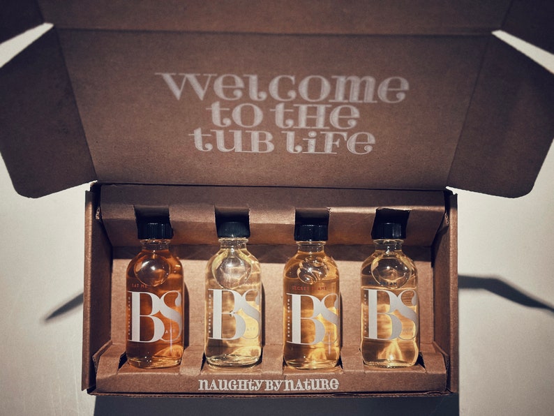 Luxury Bubble Bath Kit naughty by Nature 100 Plantbased Olive Oil