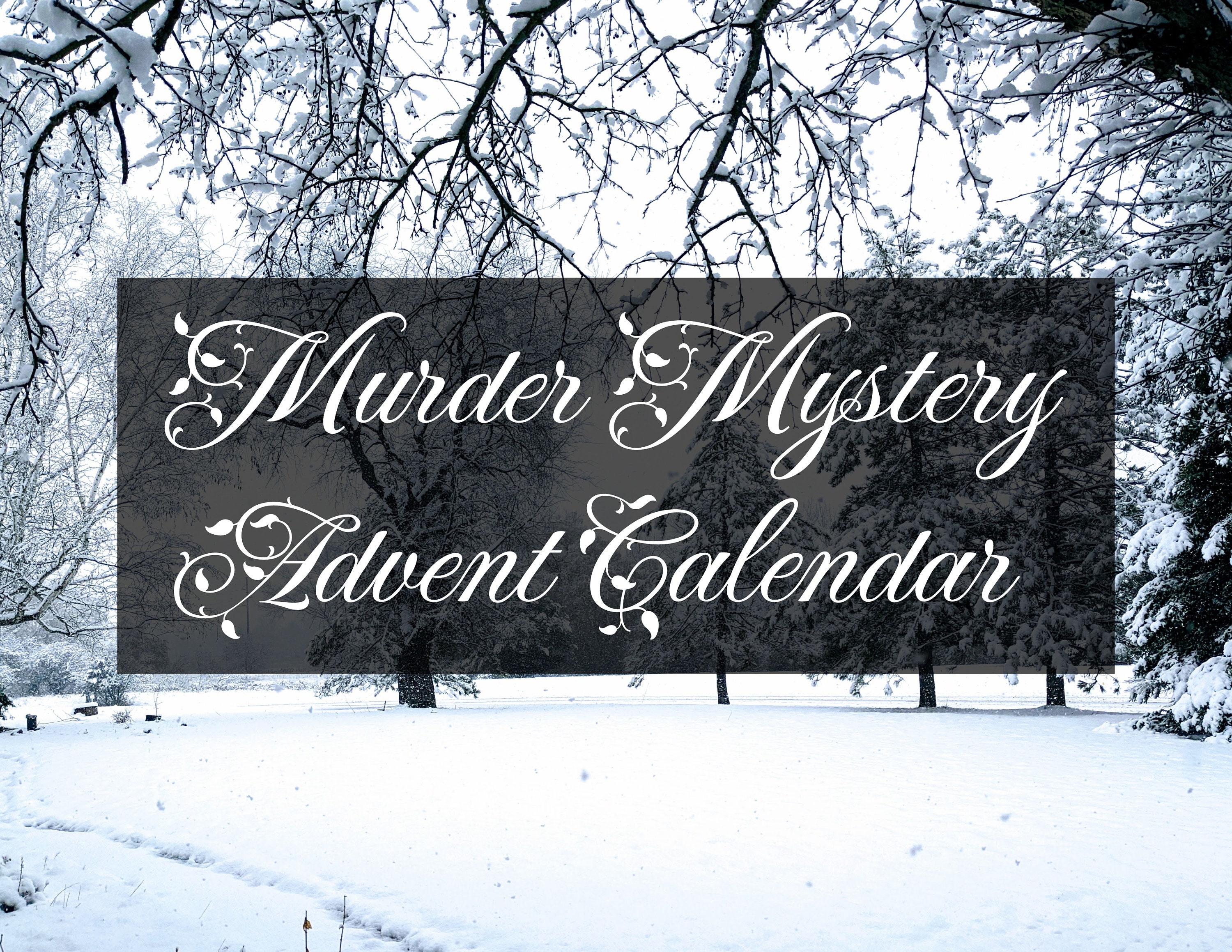 Murder Mystery Advent Calendar Etsy Murder Mystery Advent Calendar Etsy