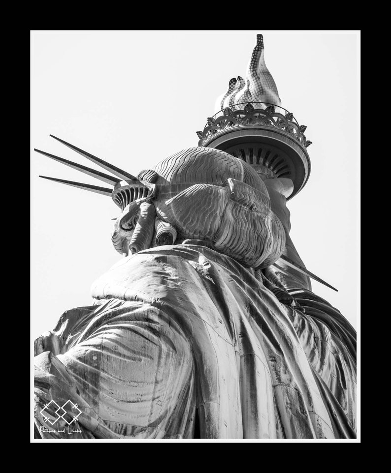 Statue of Liberty, NYC, New York City, Black and White, Photography 5