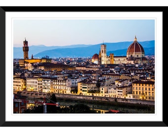 Viewpoint of Duomo,  Florence, Italy, Sunset, Photography #2, Wall Art, Home Decor, Fine Art, Travel Photo