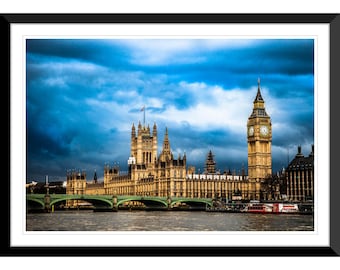 Palace of Westminster, River Thames, London, England, UK, Photography, Wall Art, Home Decor, Fine Art, Travel Photo