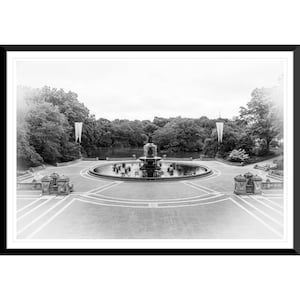 Bethesda Fountain, Central Park, NYC, New York City, Black and White, Photography #2, Wall Art, Home Decor, Fine Art, Travel Photo