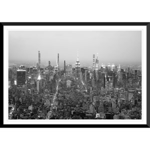 Midtown Manhattan, NYC, New York City Skyline, Skyscapers, Black and White, Photography, Wall Art, Home Decor, Fine Art, Travel Photo