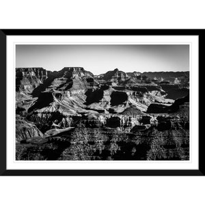 Grand Canyon, Arizona, Black and White, Landscape, Photography #8 Wall Art, Home Decor, Fine Art, Travel Photo
