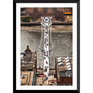 Millennium Bridge, River Thames, London, England, UK, Photography, Wall Art, Home Decor, Fine Art, Travel Photo