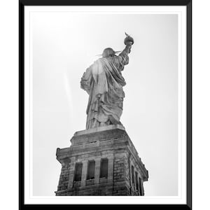 Statue of Liberty, NYC, New York City, Black and White, Photography #8, Wall Art, Home Decor, Fine Art, Travel Photo