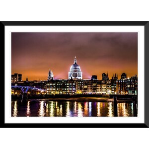 St. Paul Cathedral, River Thames, London, England, UK, Photography, Wall Art, Home Decor, Fine Art, Travel Photo