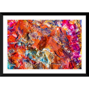 Abstract Colors, Petrified Wood, Agate Photography #6 Wall Art, Home Decor