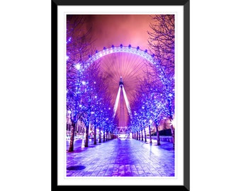 London Eye, Millennium Wheel, Ferris Wheel, London, England, UK, Photography, Wall Art, Home Decor, Fine Art, Travel Photo