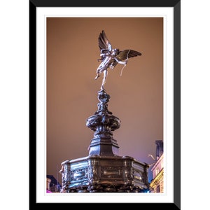 Piccadilly Circus, Shaftesbury Memorial Fountain, Eros, London, England, UK, Photography, Wall Art, Home Decor, Fine Art, Travel Photo