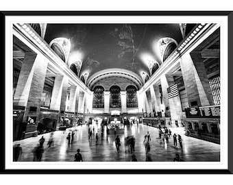 Grand Central Station, NYC, New York City, Skyscapers, Black and White, Architecture, Photography, Wall Art, Home Decor, Fine Art