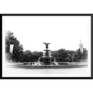 Bethesda Fountain, Central Park, NYC, New York City, Black and White, Photography #1, Wall Art, Home Decor, Fine Art, Travel Photo