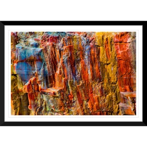 Abstract Colors, Petrified Wood, Agate Photography #14 Wall Art, Home Decor
