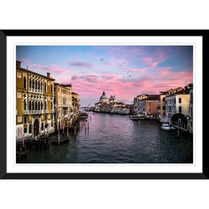 Venice, Grand Canal, Italy Sunset, Photography, Wall Art, Home Decor, Fine Art, Travel Photo