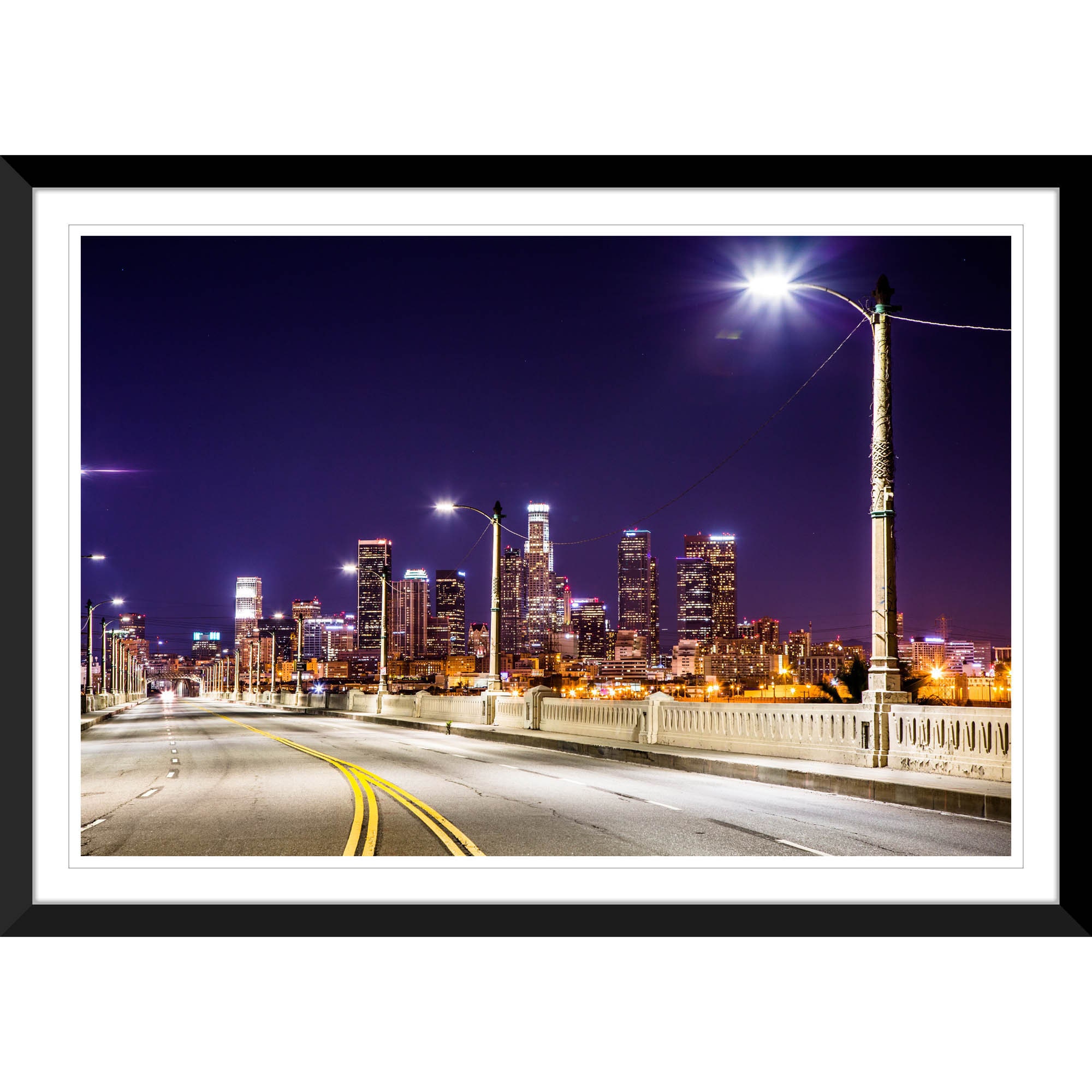 6th Street Bridge, Night, Downtown Los Angeles, California