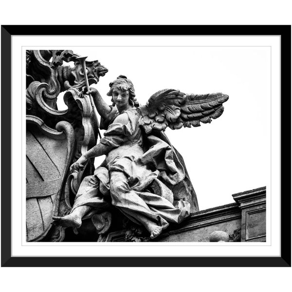 Trevi Fountain, Black and White, Rome, Italy, Photography #2, Wall Art, Home Decor, Fine Art, Travel Photo