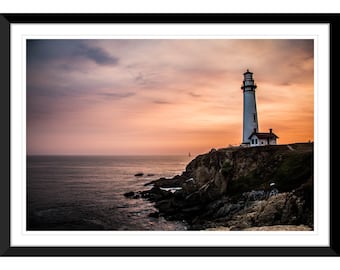 Pigeon Point Lighthouse, California Pacific Coast, Sunset, Seascapes, Nature, PCH, Photography #2 Wall Art, Home Decor, Fine Art, Travel