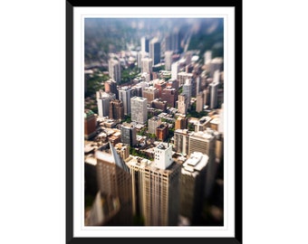 Surreal, City, Chicago, Illinois, Skyline, Photography #1 Wall Art, Home Decor, Fine Art, Travel Photo