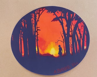 Mitski A Burning Hill Vinyl Sticker