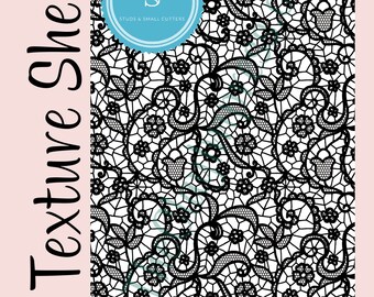Spanish Lace, Polymer Clay, Texture Sheet, Lace Pattern, DIY Earrings, Jewelry Supplies, Clay Tools, Classic Pattern, Rubber Texture Mat