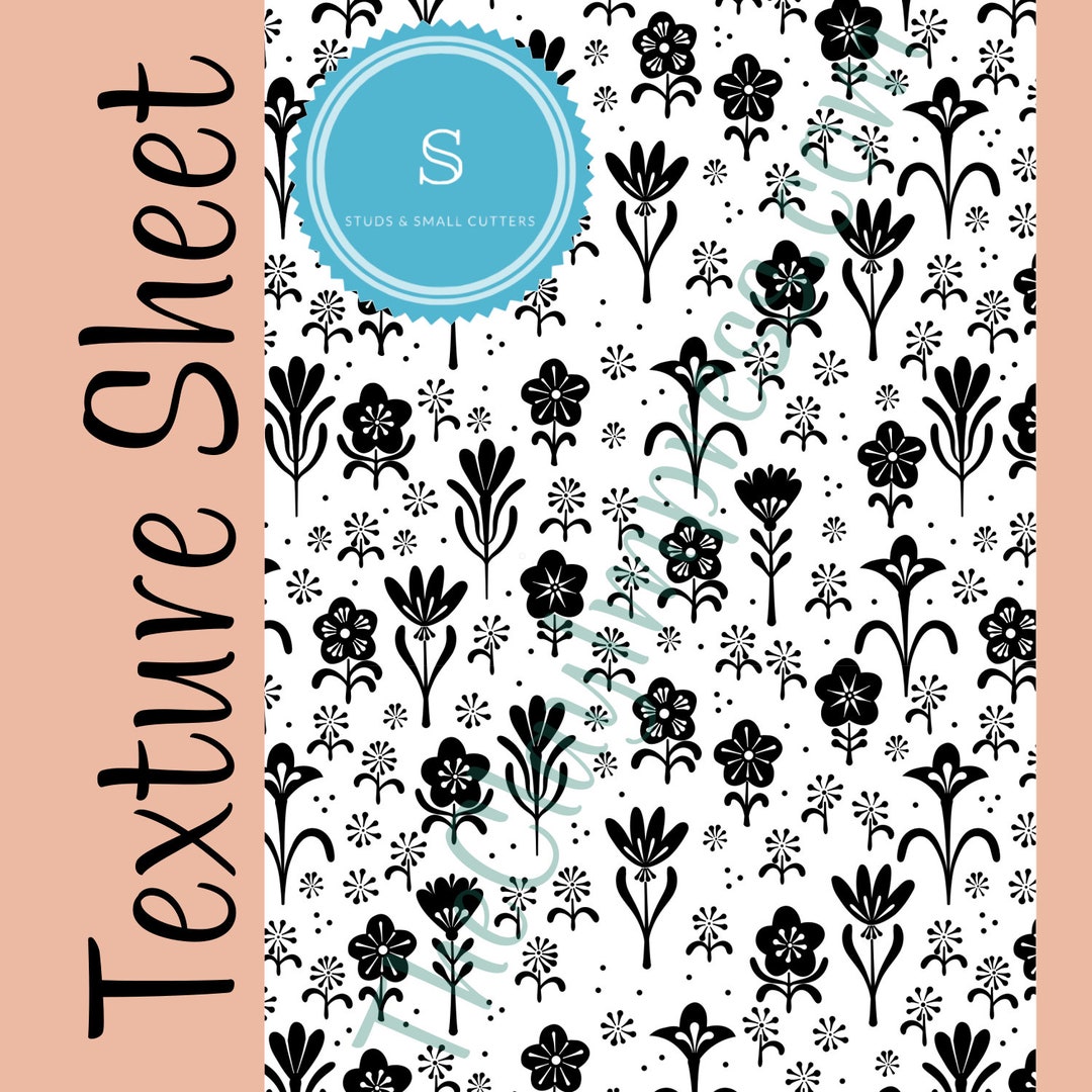 Boho Meadow Texture Sheet, Boho Texture, Botanical Texture Sheet ...