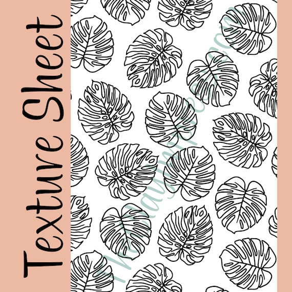 Monstera Leaves Texture Sheet, Texture Rubber Mat, Clay Texture, Summer Earrings, Tropical Earrings, Earring Making, Jewelry, Clay Tools