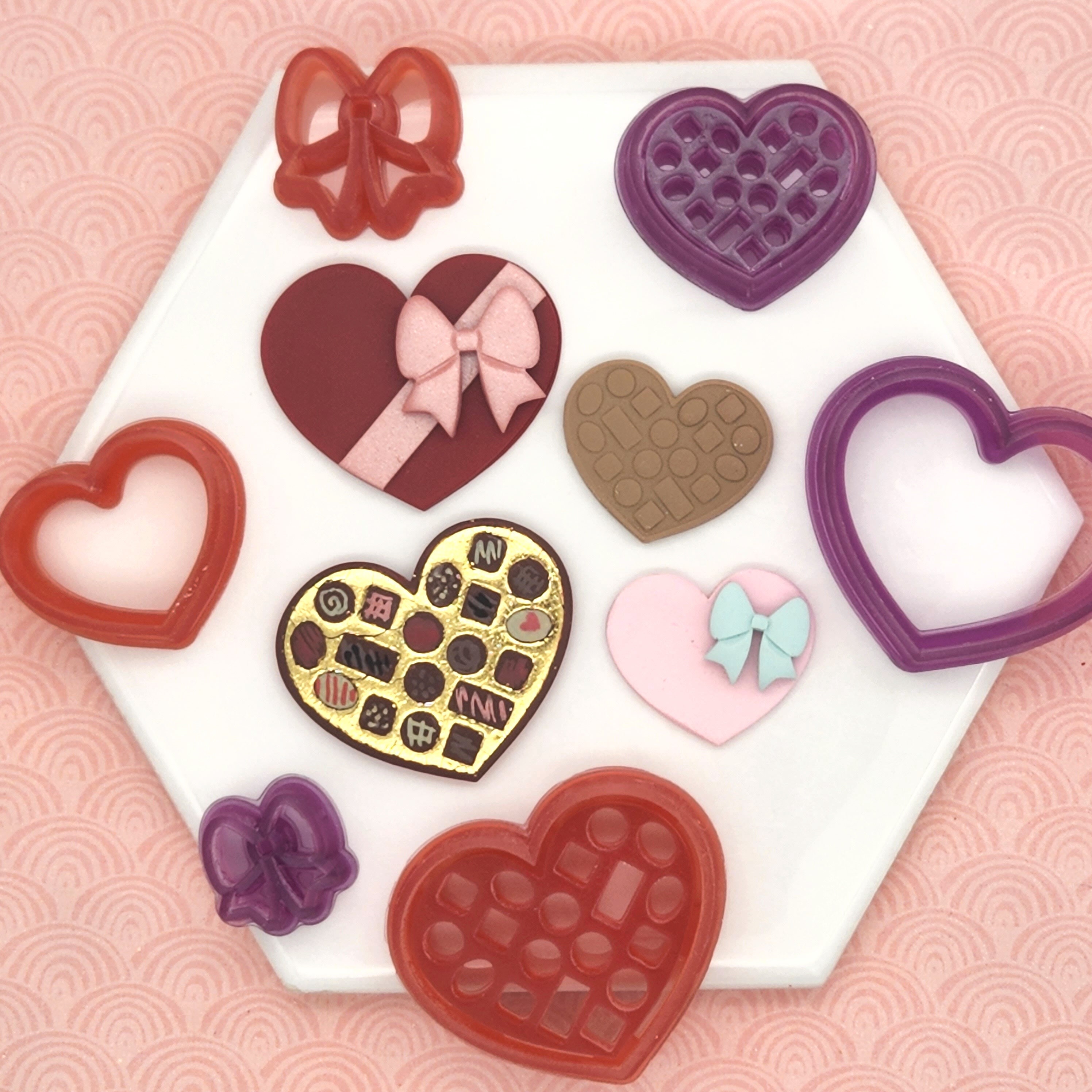 Love Heart Shape Polymer Clay Cutters Valentine's Day Serise Wedding Party  Holiday Gifts Earring Jewelry Pendant