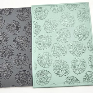 Monstera Leaves Texture Sheet, Texture Rubber Mat, Clay Texture, Summer Earrings, Tropical Earrings, Earring Making, Jewelry, Clay Tools image 3