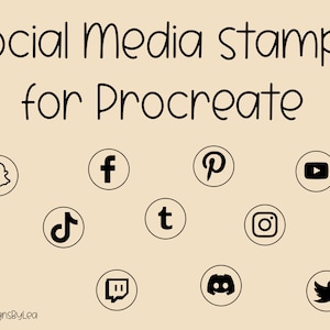 Social Media Stamps For Procreate