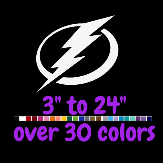 Tampa Bay Lightning Vinyl Sticker Laptop Decal Yeti Etsy