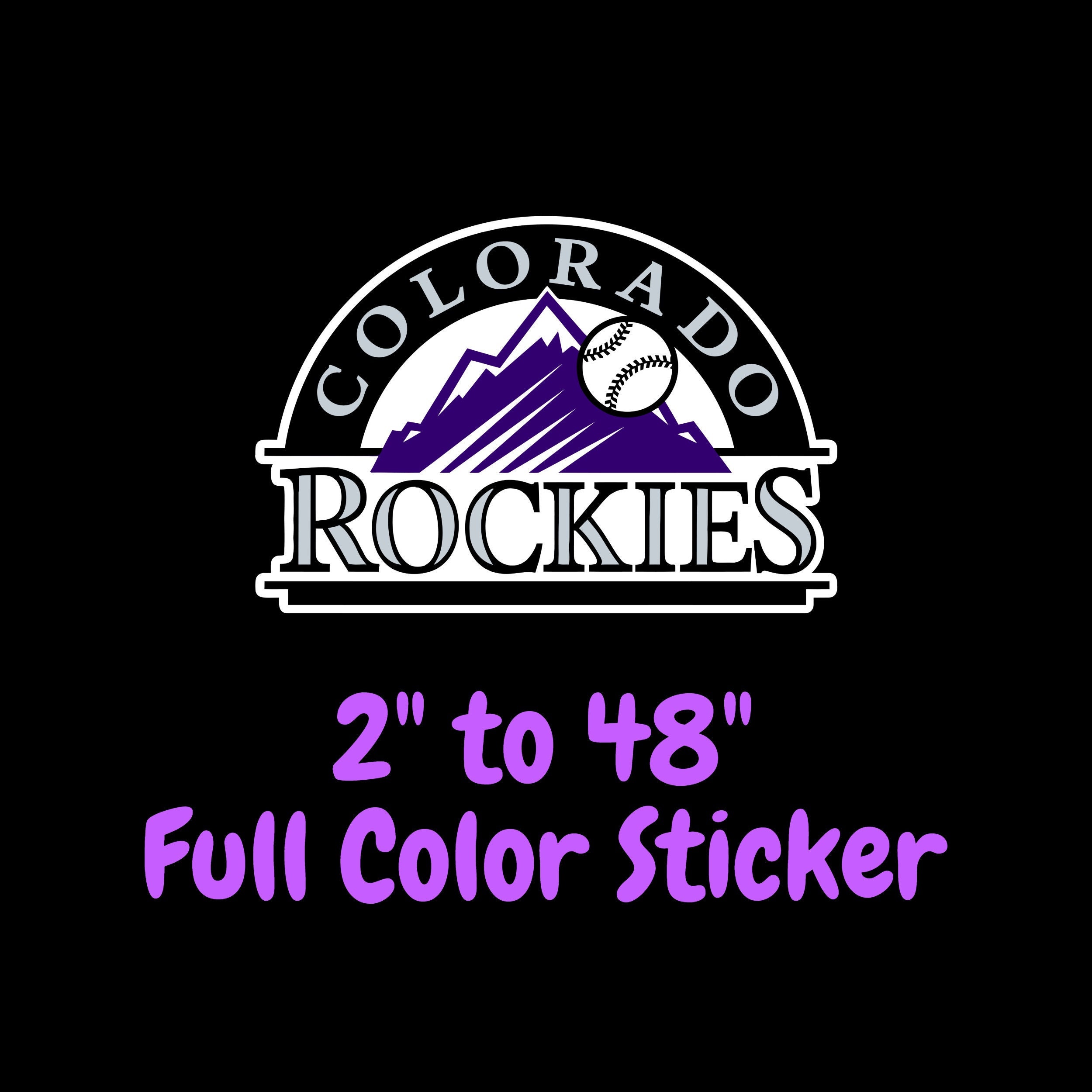 Decals & Skins Colorado Rockies logo sticker vinyl decal Electronics