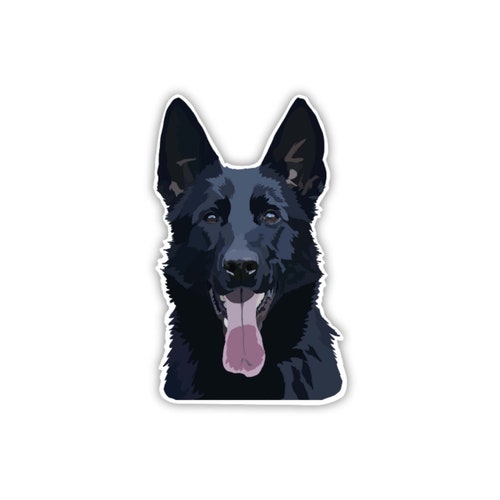 German Shepherd V4 Dog Breed Silhouette Custom Vinyl Decal - Etsy