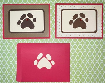 Puppy paw card