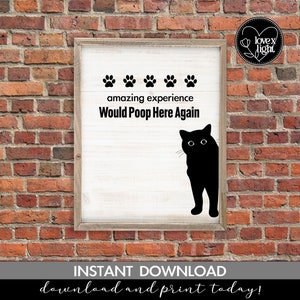 amazing experience would poop here again humor funny farmhouse wall sign, svg,eps,pdf, png, dxf, cricut file, digital print instant download