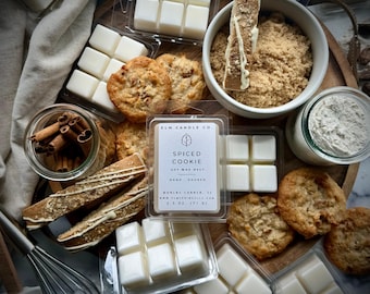 Pastilha de cera de soja com aroma de biscoito apimentado