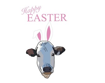 Cow Happy Easter