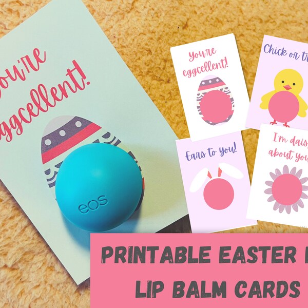 Eos Lip Balm Card Etsy