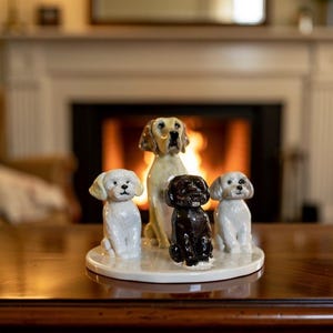 Custom Memorial Ceramic Pet Figurine, Ceramic Pet Object, New home gift, pet memorial gift, dog loss gift, housewarming, memorial object