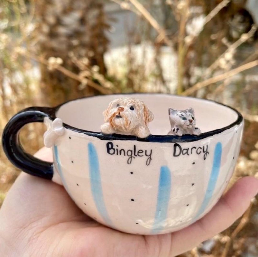 Dog Memorial Gift Christmas Gift Pet Mug handmade Dog Mug custom Pet Mug Personalized Dog Portrait Mug 3d Dog Birthday Etsy