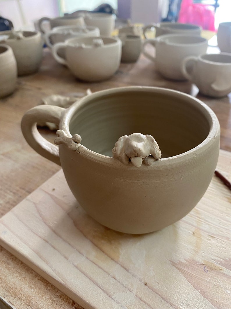Custom Dog / Cat Mug Birthday Gift for Pet Owner Family Gift Cute Dog Puppy Cappuccino Mug Handmade Personalized Gift Hot Chocolate Mug zdjęcie 8
