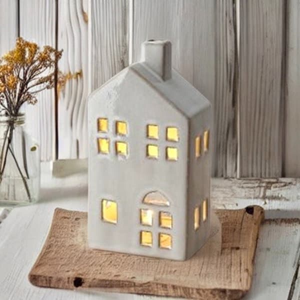 Ceramic House Tealight Etsy UK