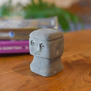 Primitive Stone Sculpture 2.7&quot; inch - 7 Cm, Stone Sculpture, Primitive Figure, Handmade, Hand Carved, Housewarming, Handmade, Hand Carved