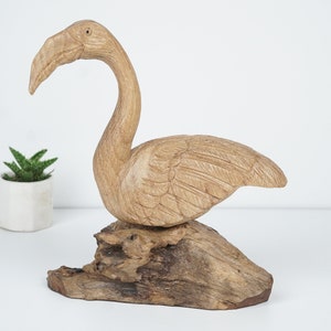 Wooden Pelican Bird Sculpture, Pelican Statue, Birds Lover, Handmade, Hand Carved, Ornament, Housewarming, Home Decor, Room Decor, Gifts