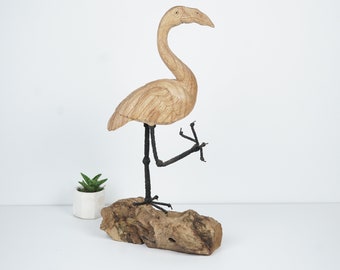Large Tropical Storks, Storks Bird, Wooden Bird, Bird Statue, Handmade, Hand Carved, Ornament, Housewarming, Home Decor, Room Decor, Gifts