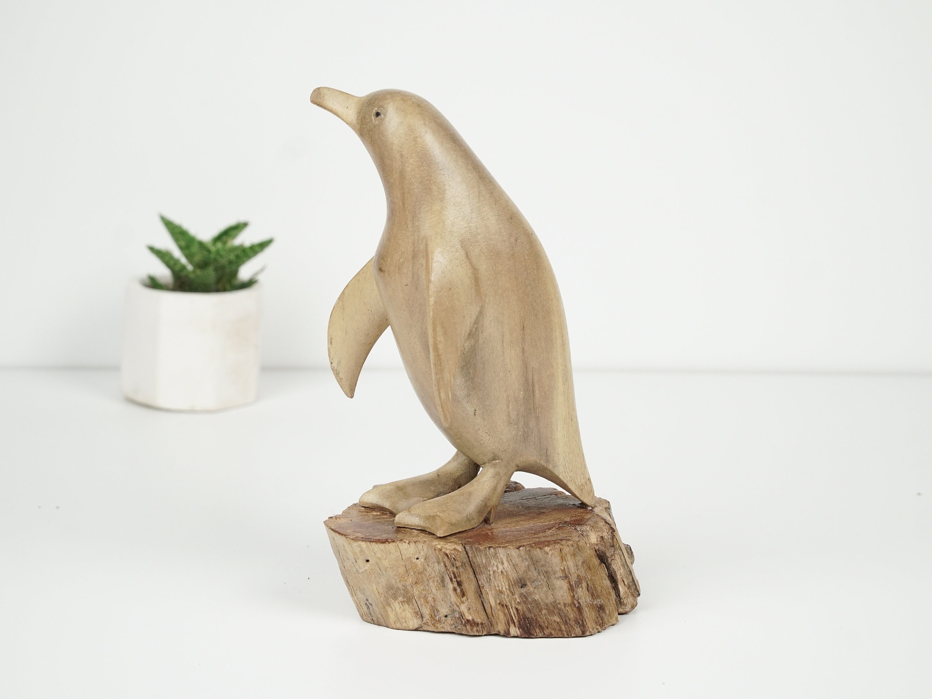 Penguin wood carving - Etsy 日本