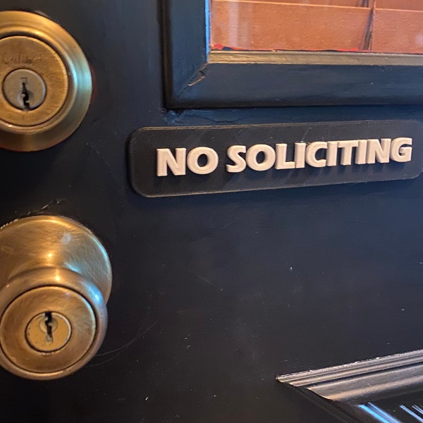 Cartel magnético de prohibición de solicitar