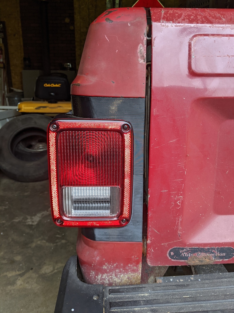 Jeep Comanche MJ Tail Light Adapter Kit for Jeep Wrangler Etsy